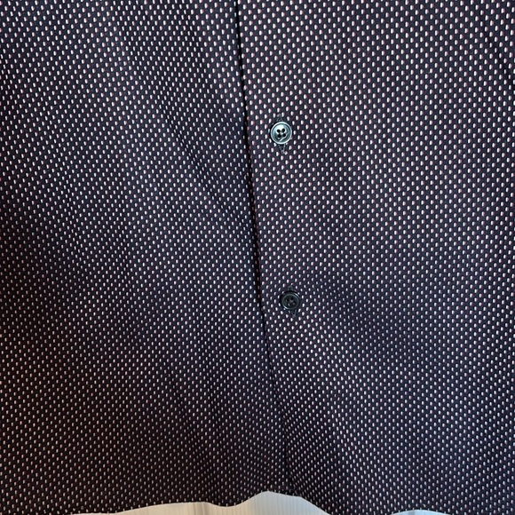 Fairlane men’s purple slim fit long sleeve button down shirt size medium short - Picture 4 of 7